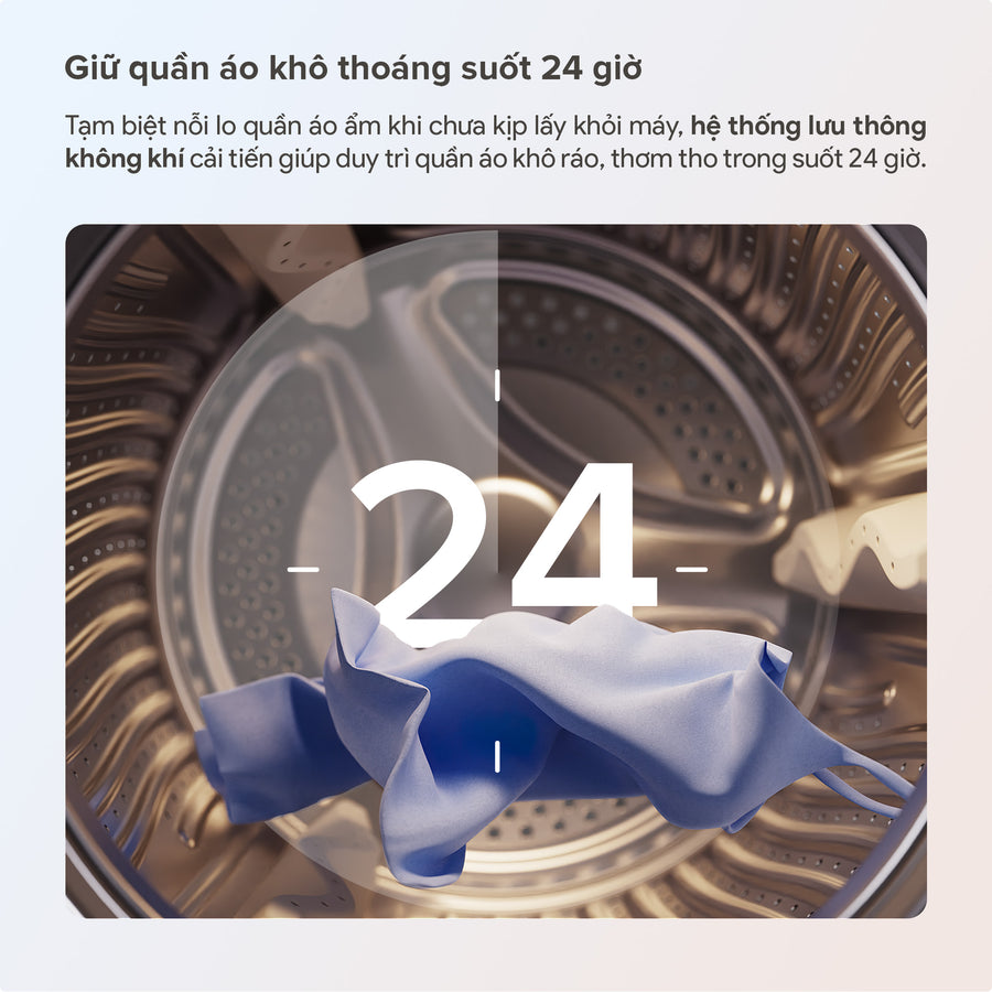 Giữ quần áo khô thoáng suốt 24 giờ - Roborock Zeo Mini