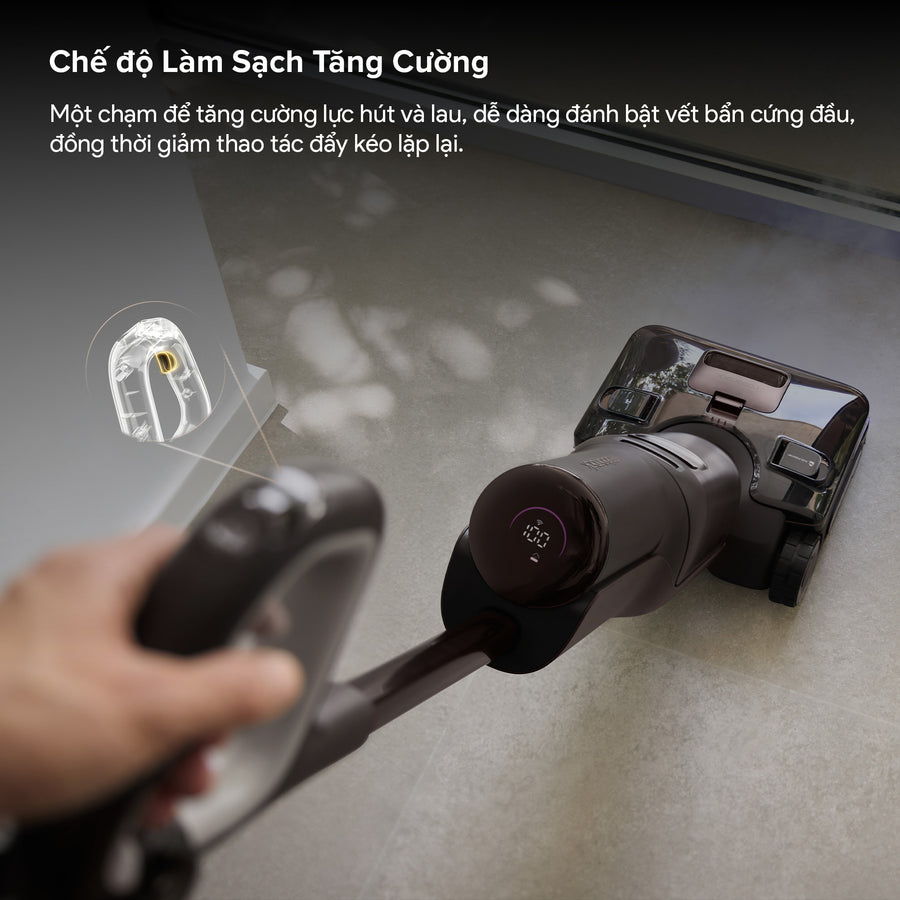 Chế độ Làm Sạch Tăng Cường - Roborock F25 Pro Steam Gen 2 Combo