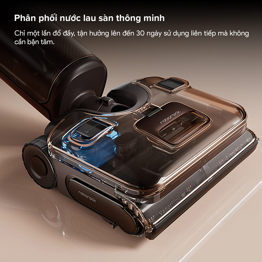 Phân phối nước lau sàn thông minh - Roborock F25 Pro Steam Gen 2 Combo
