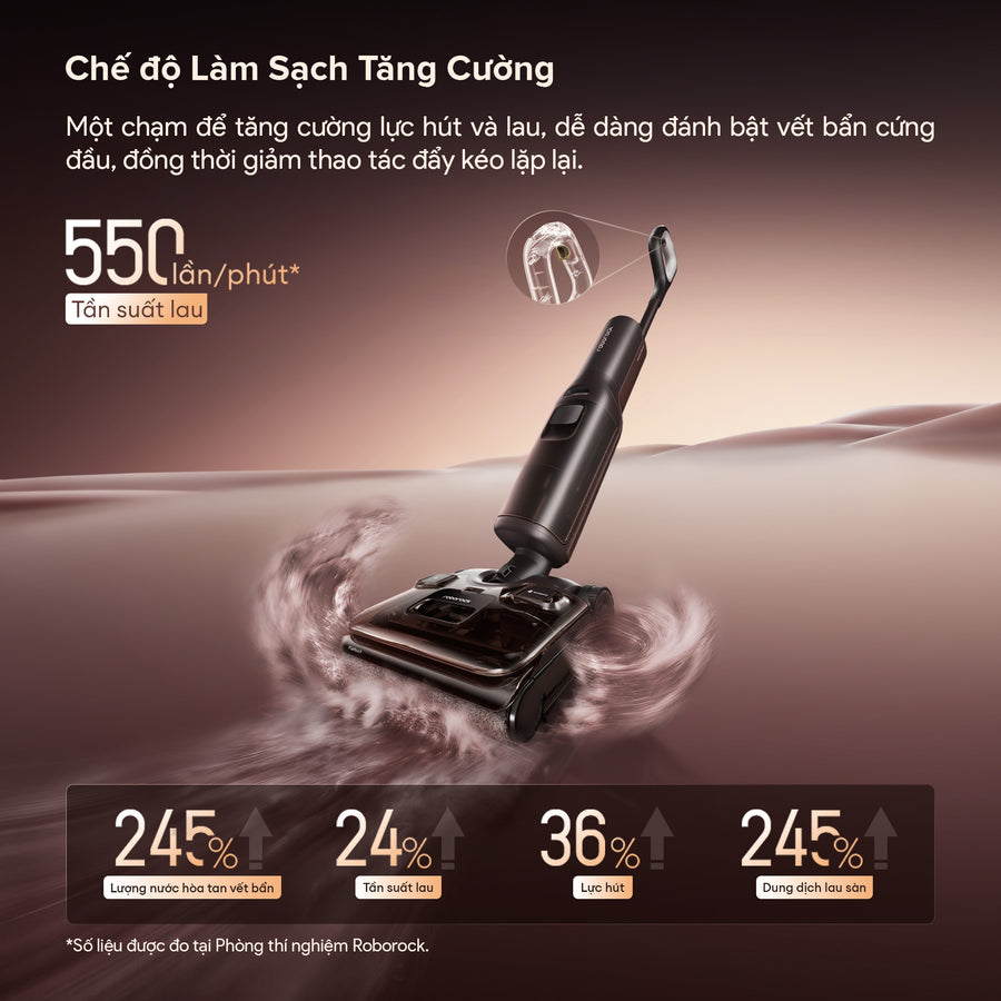 Chế độ Làm Sạch Tăng Cường - Roborock F25 Pro Turbo