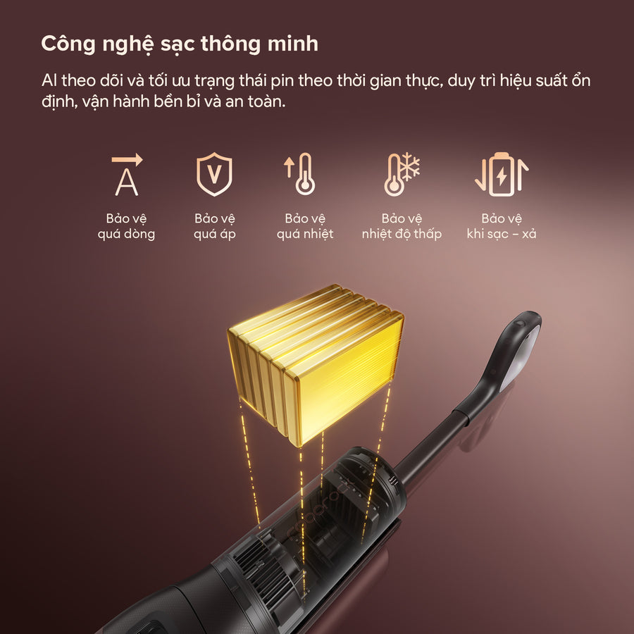 Công nghệ sạc thông minh - Roborock F25 Pro Turbo