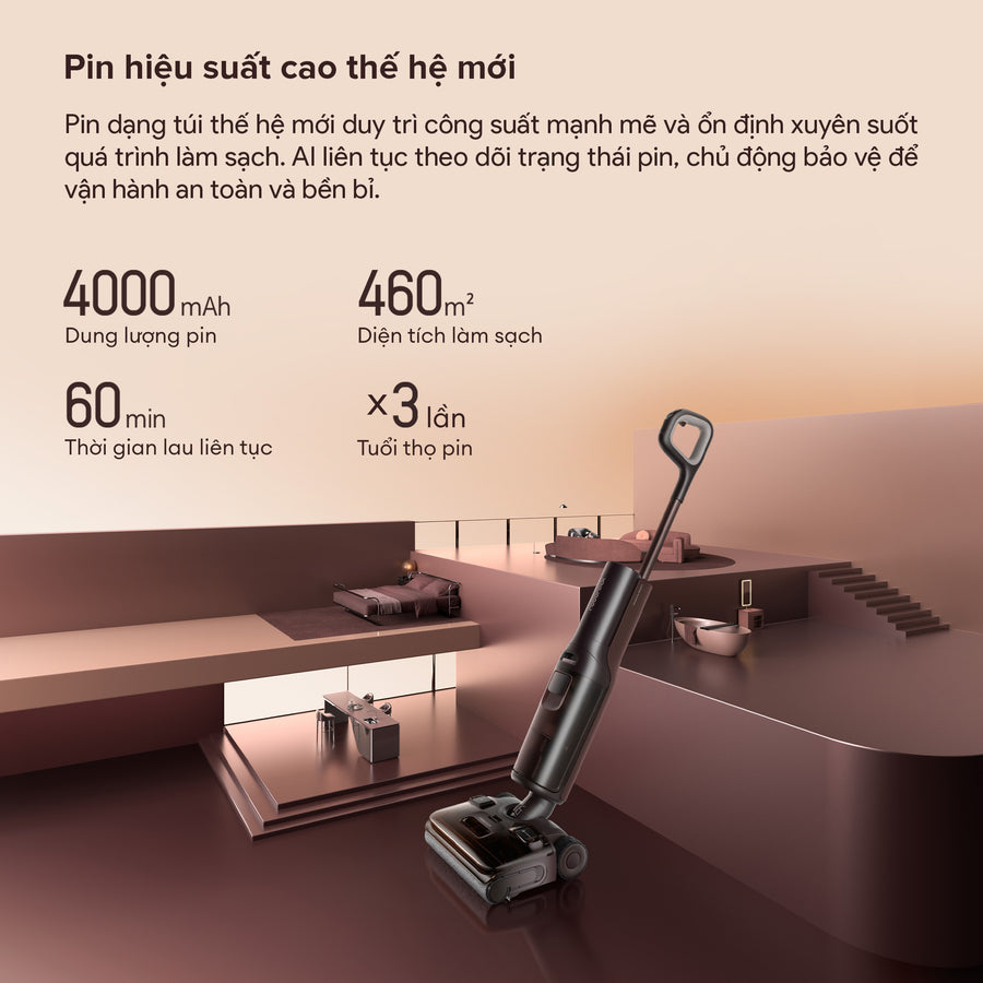 Pin hiệu suất cao thế hệ mới - Roborock F25 Pro Turbo