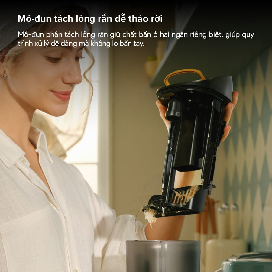 Mô-đun tách lỏng rắn dễ tháo rời - Roborock F25 Ultra Steam Gen 2