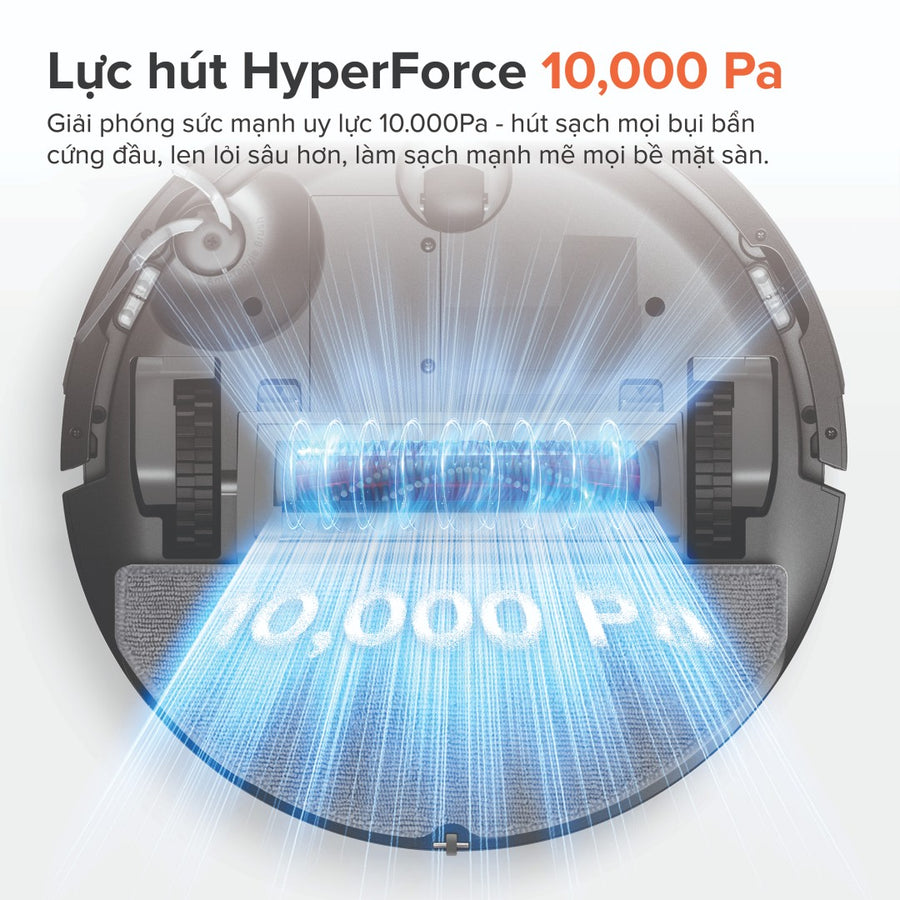 Lực hút HypeForce 10.000Pa - Roborock Q10 PF+