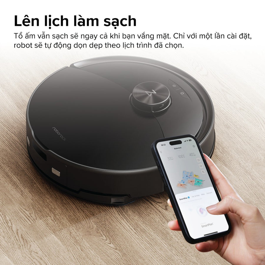 Lên lịch làm sạch - Roborock Q10 VF