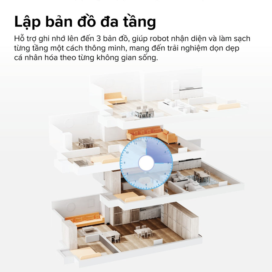 Lập bản đồ đa tầng - Roborock Q10 VF+