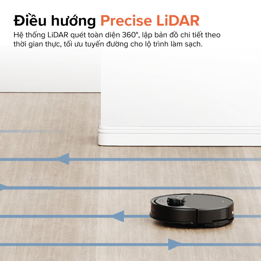 Điều hướng Precise LiDAR - Roborock Q10 VF+