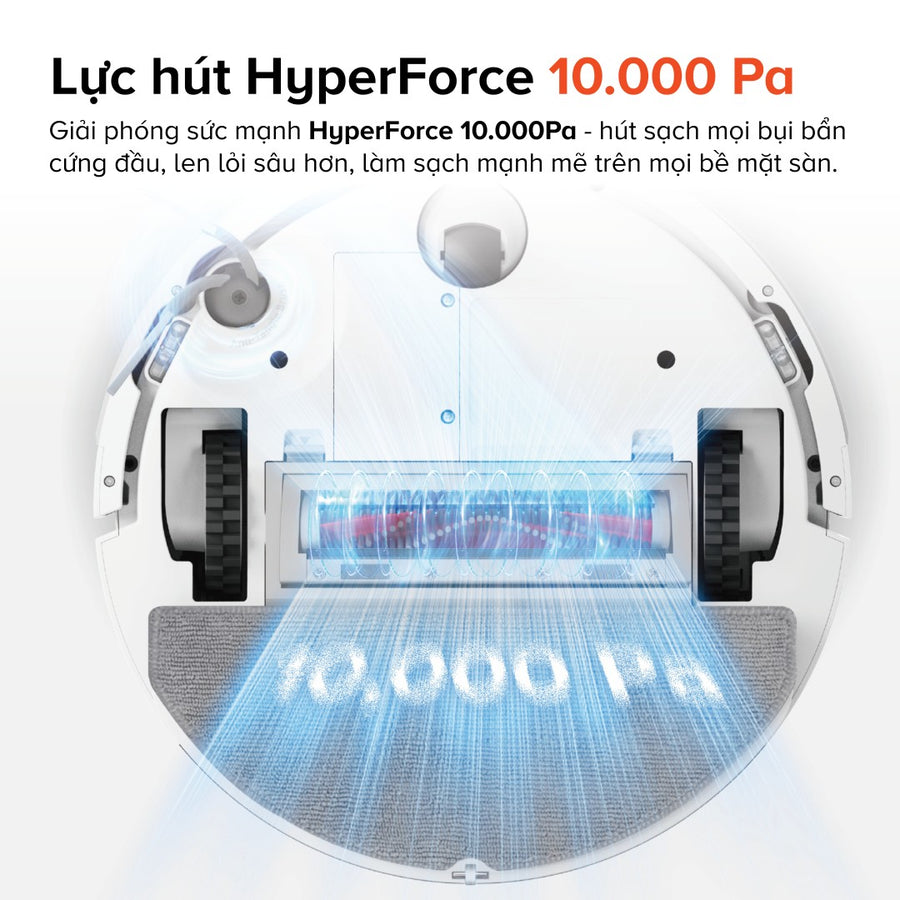 Lực hút HypeForce 10.000Pa - Roborock Q7 TF