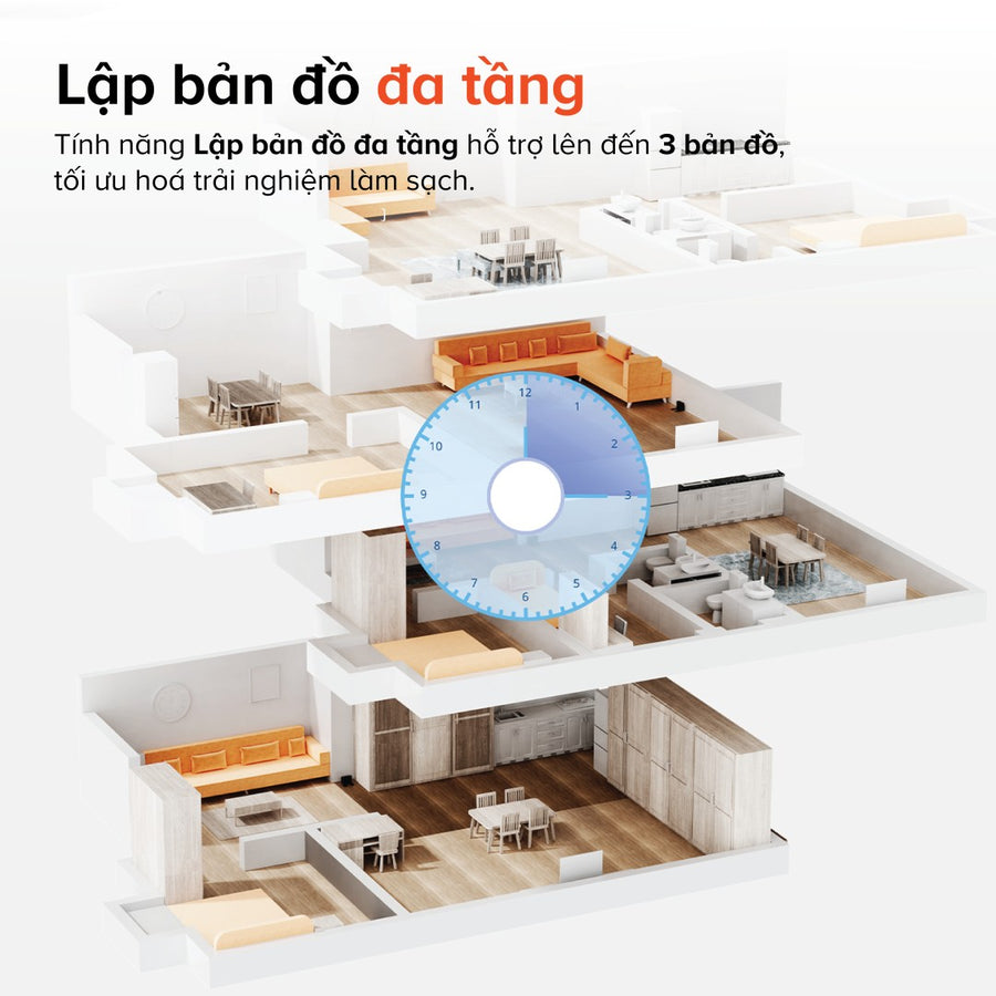 Lập bản đồ đa tầng - Roborock Q7 TF+