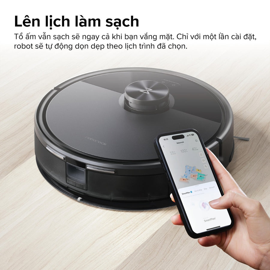 Lên lịch làm sạch - Roborock Q7 TF+