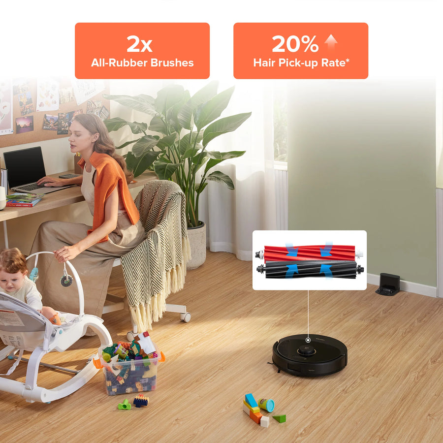 Bàn Chải Con Lăn Kép - Roborock Q8 Max