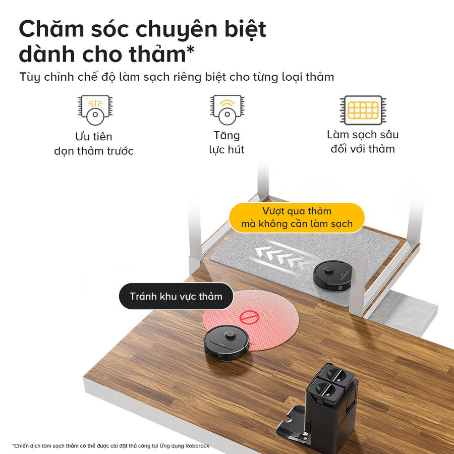 Chăm sóc chuyên biệt dành cho thảm* - Roborock QR 798