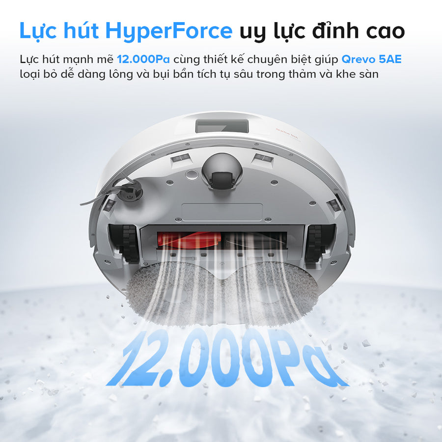 Lực hút HyperForce uy lực đỉnh cao - Roborock Qrevo 5AE