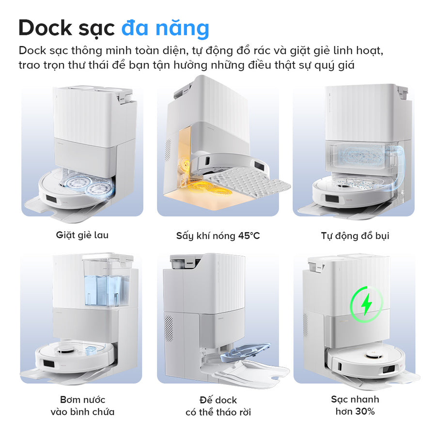 Dock sạc đa năng - Roborock Qrevo 5AE
