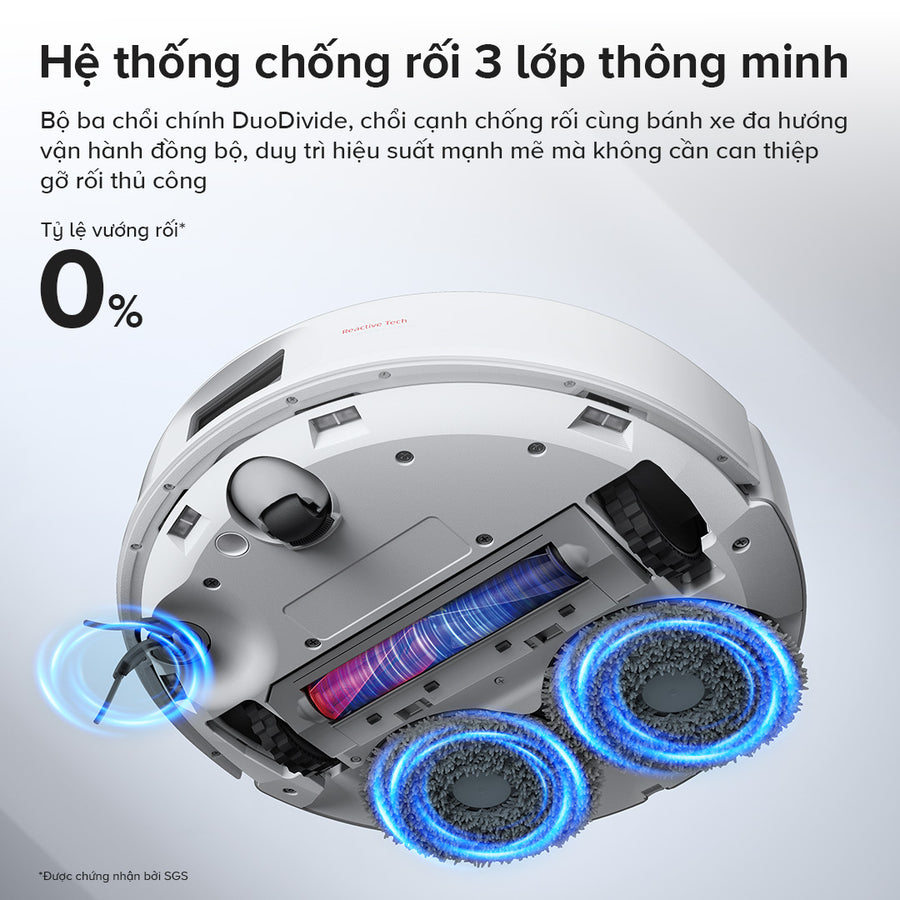 Hệ thống chống rối 3 lớp thông minh - Roborock Qrevo C Pro