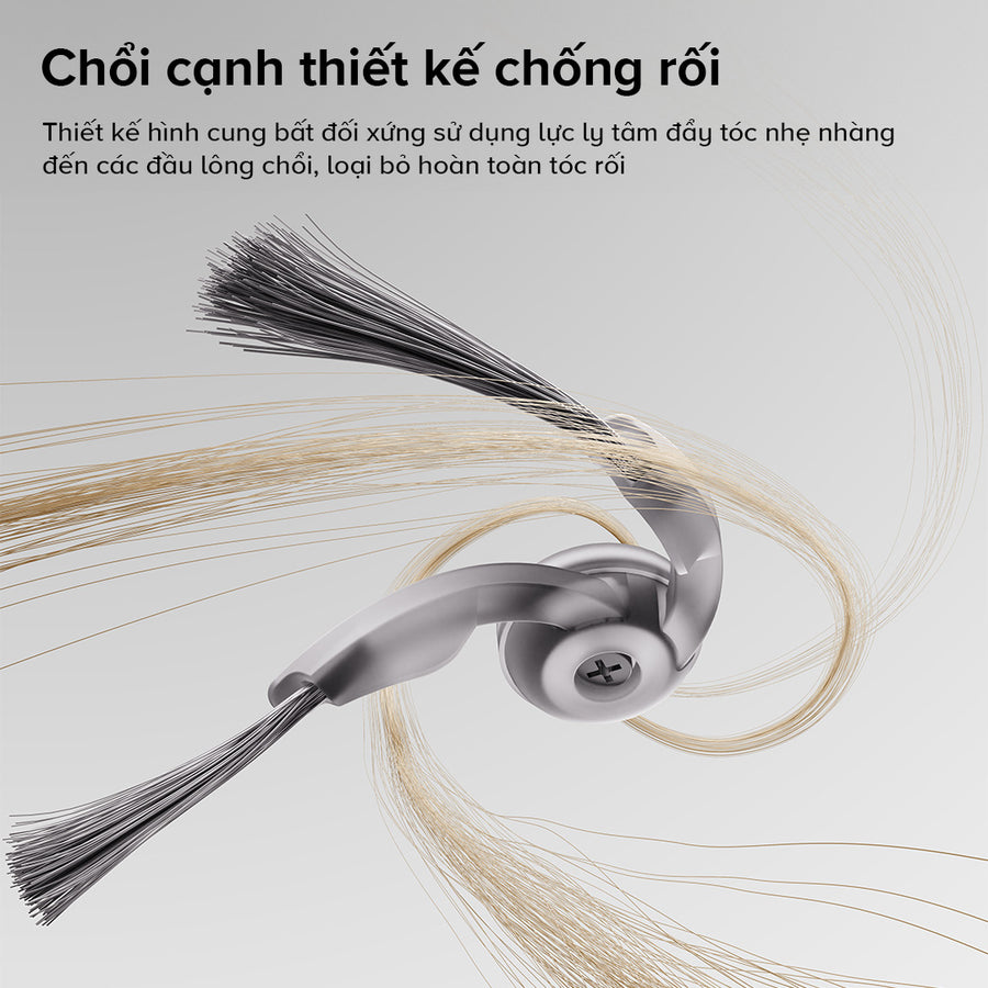 Chổi cạnh thiết kế chống rối - Roborock Qrevo C Pro