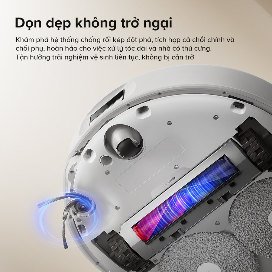 Dọn Dẹp Không Trở Ngại - Roborock Qrevo Curv