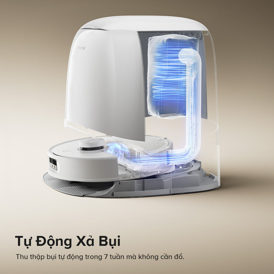 Tự Động Đổ Bụi & Đổ Đầy Bình Chứa - Roborock Qrevo Curv