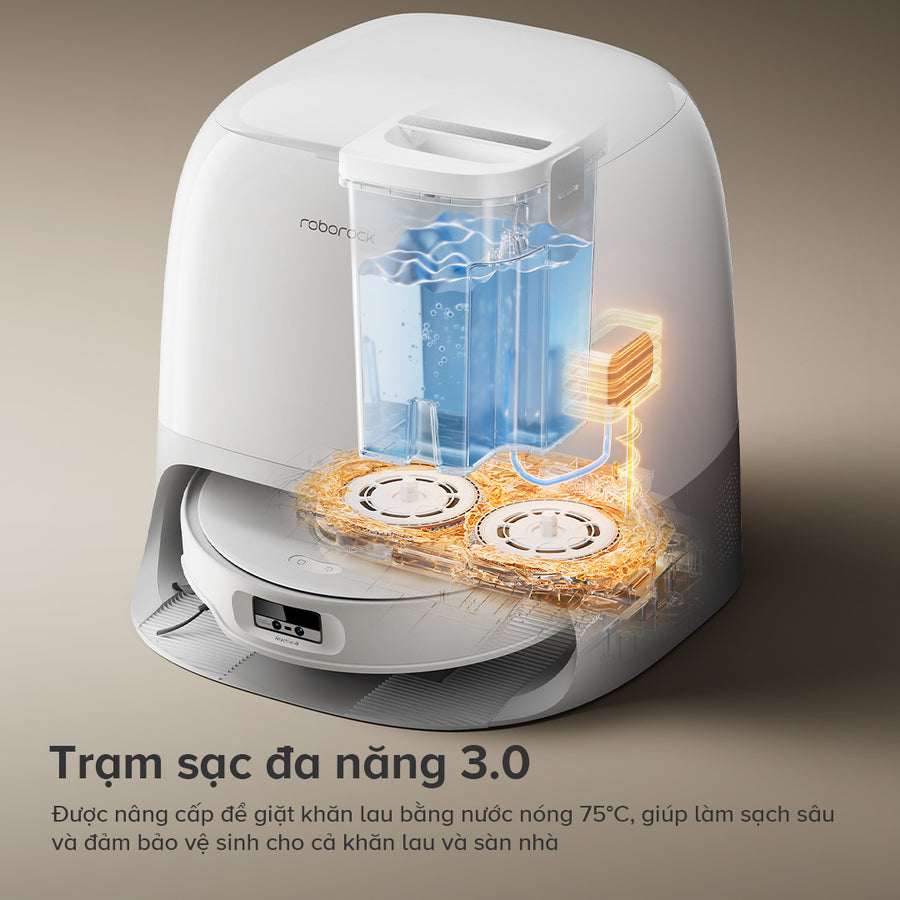 Trạm Sạc Đa Chức Năng Phiên Bản 3.0 - Roborock Qrevo Curv