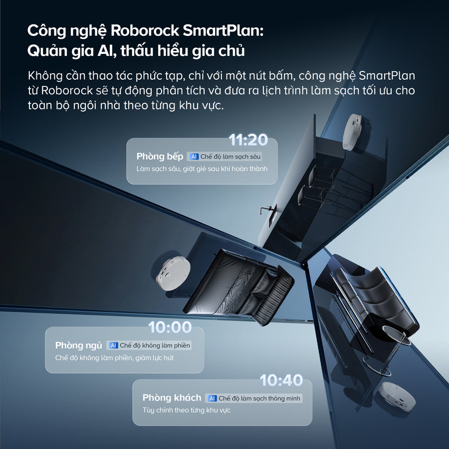Công nghệ Roborock SmartPlan: Quản gia AI, thấu hiểu gia chủ - Roborock Qrevo Edge 2