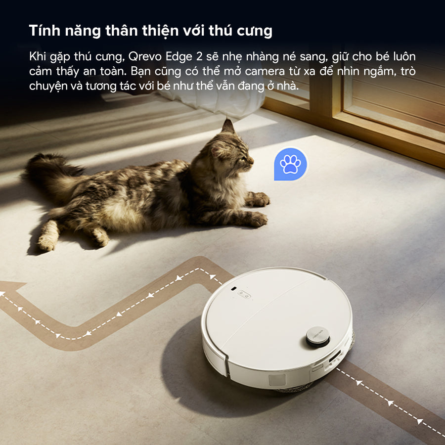 Tính năng thân thiện với thú cưng - Roborock Qrevo Edge 2