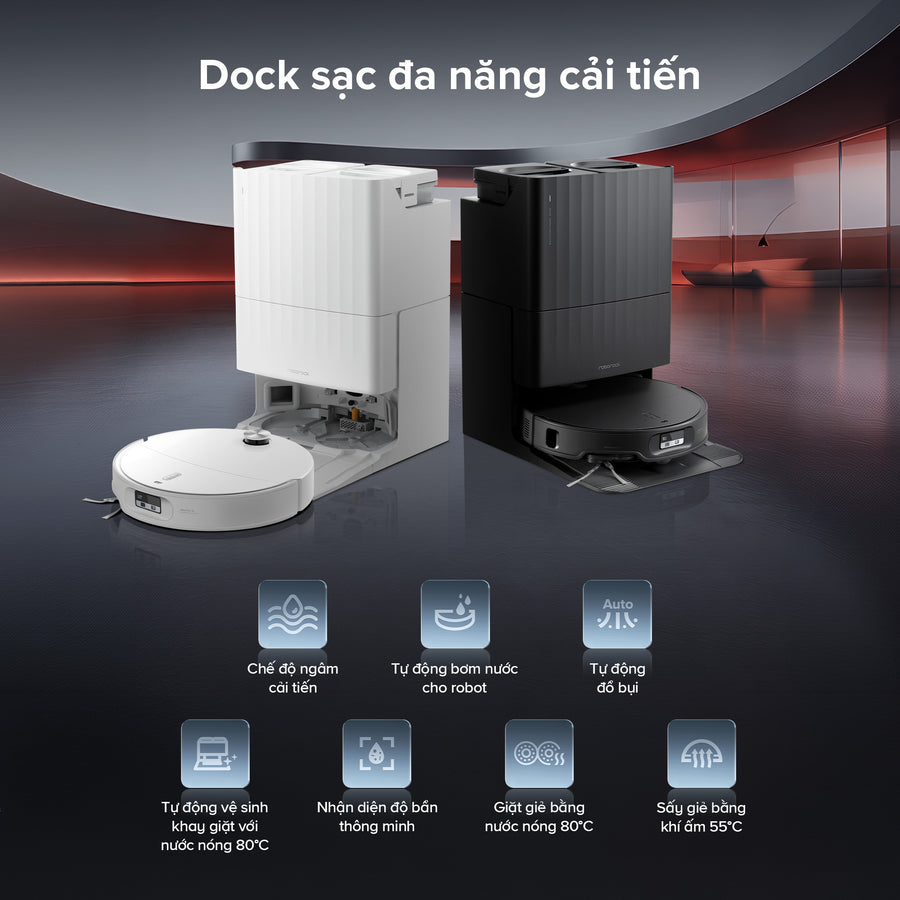 Dock sạc đa năng cải tiến - Roborock Qrevo Edge 2