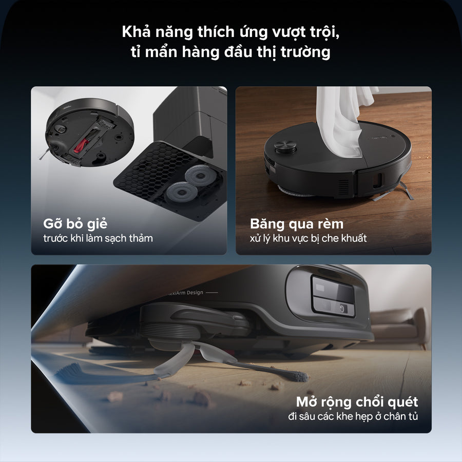Khả năng thích ứng vượt trội - Roborock Qrevo Edge 2