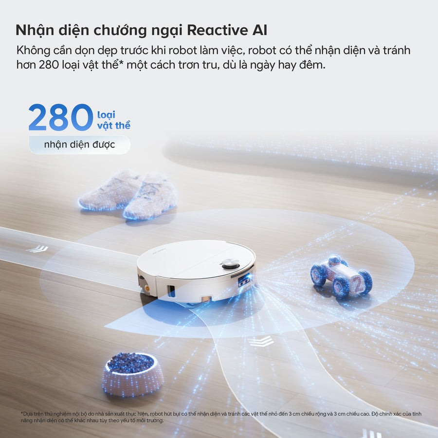 Nhận diện chướng ngại Reactive AI - Roborock Qrevo Edge 2 Flow