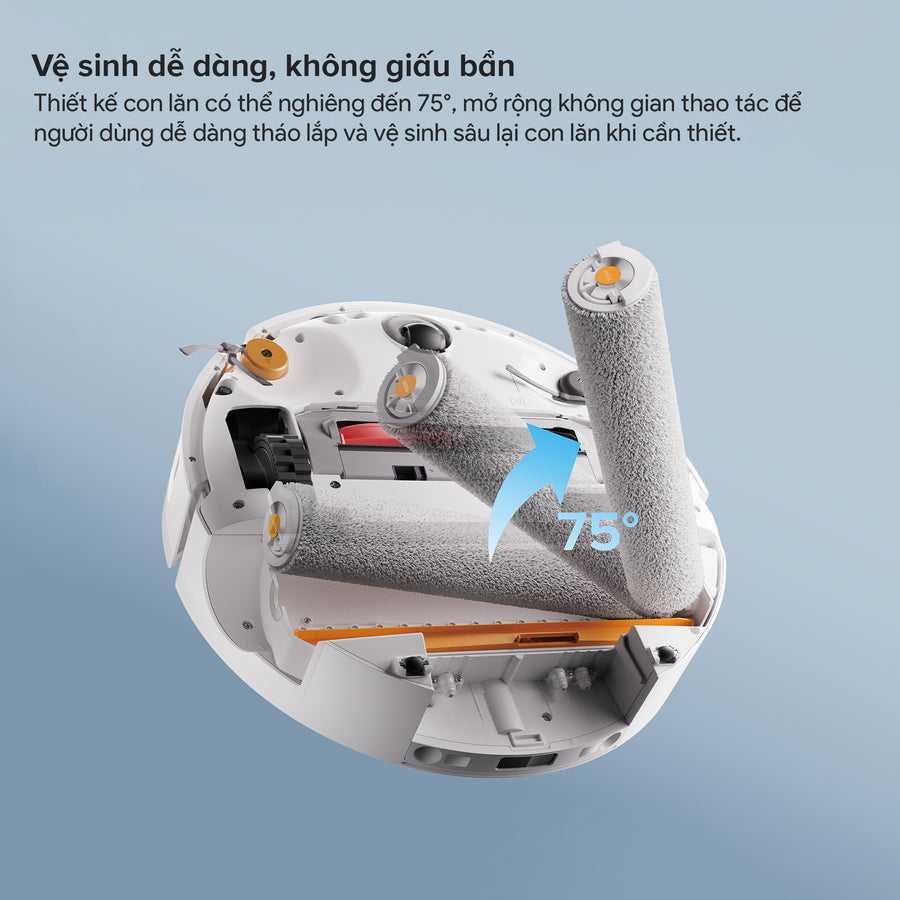 Vệ sinh dễ dàng, không giấu bẩn - Roborock Qrevo Edge 2 Flow