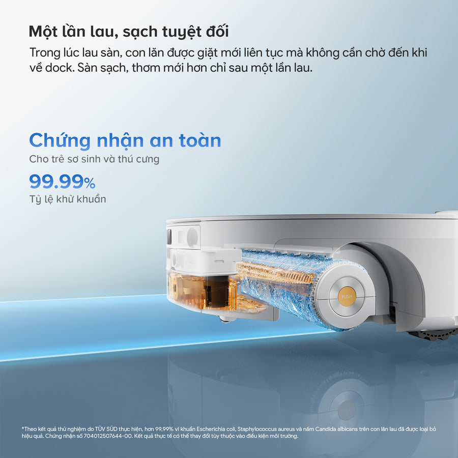 Một lần lau, sạch tuyệt đối - Roborock Qrevo Edge 2 Flow