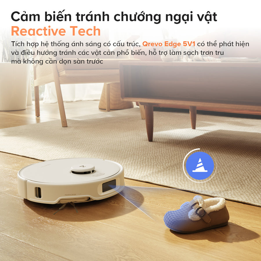 Cảm biến tránh chướng ngại vật Reactive Tech - Roborock Qrevo Edge 5V1