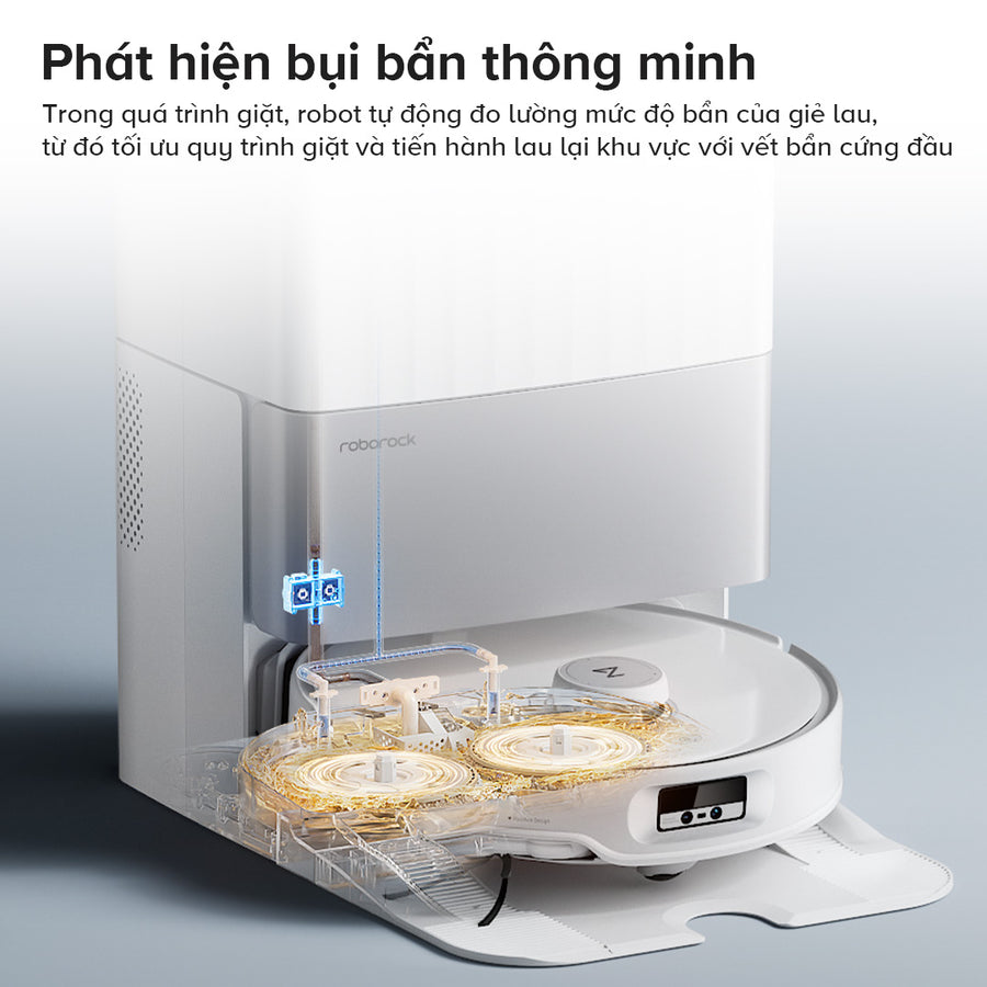 Phát hiện bụi bẩn thông minh - Roborock Qrevo Edge 5V1