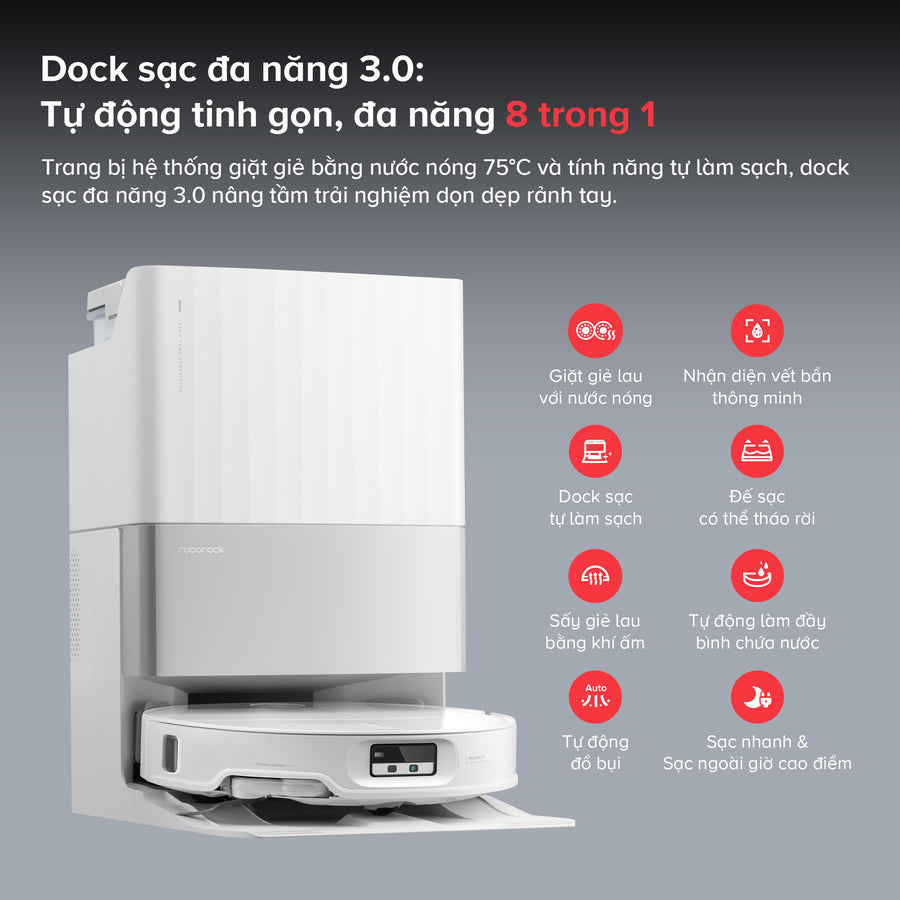 Dock sạc đa năng 3.0 - Roborock Qrevo EdgeT