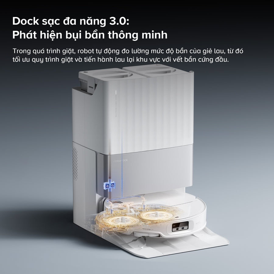 Phát hiện bụi bẩn thông minh - Roborock Qrevo EdgeT