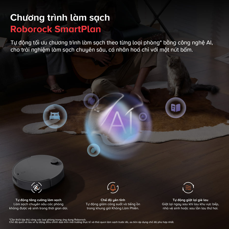 Chương trình làm sạch Roborock SmartPlan - Roborock Qrevo EdgeT
