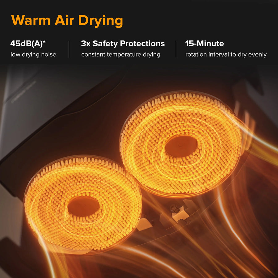Sấy Khô Bằng Không Khí Ấm - Roborock Qrevo