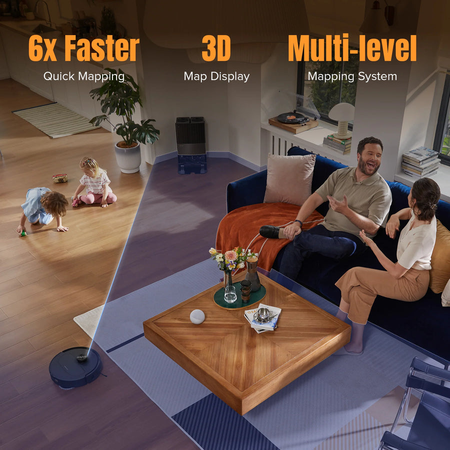 Hệ Thống Định Vị PreciSense® LiDAR - Roborock Qrevo Master