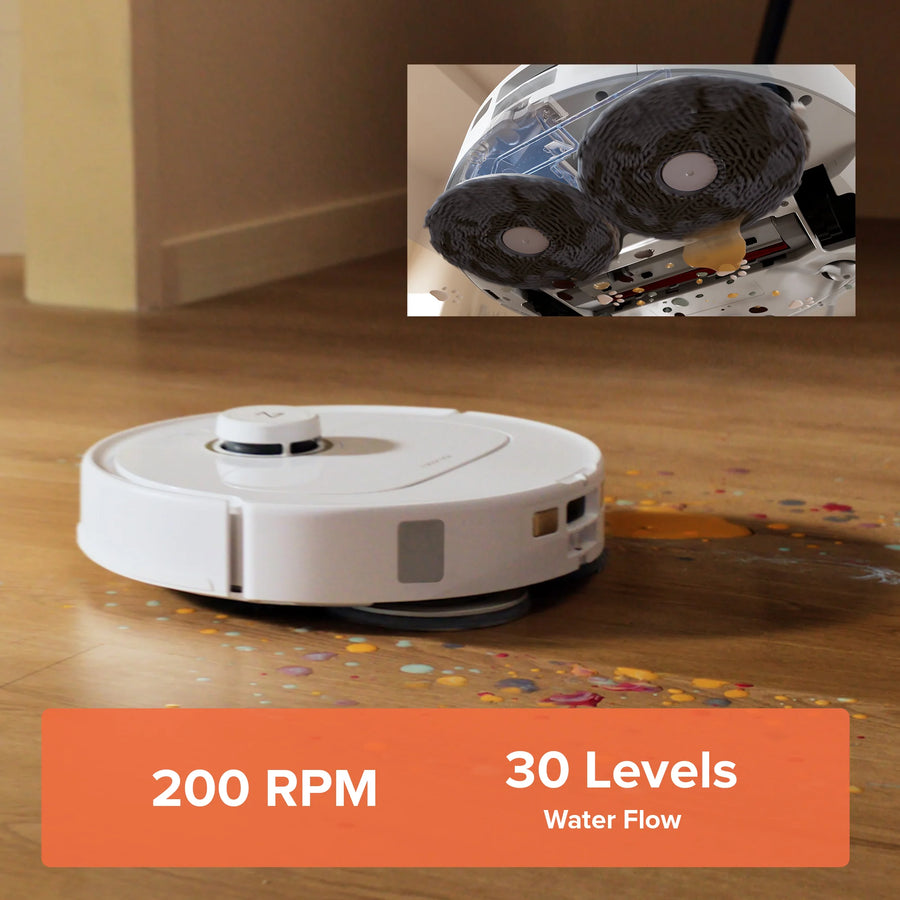 Giẻ Lau Xoay Kép Làm Sạch Vượt Trội - Roborock Qrevo MaxV