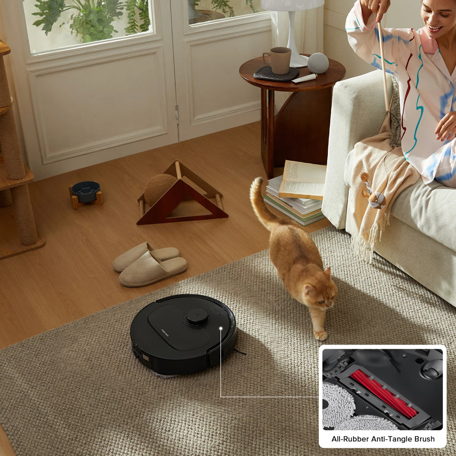 Chổi Lăn Cao Su Chống Rối - Roborock Qrevo S