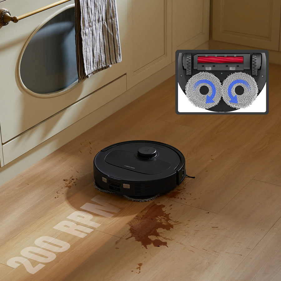 Bộ Giẻ Lau Quay Kép Có Thể Nâng - Roborock Qrevo S