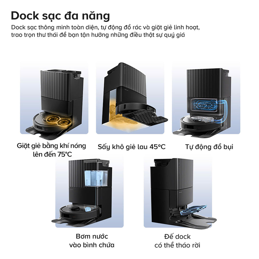 Dock sạc đa năng - Roborock Qrevo S Pro