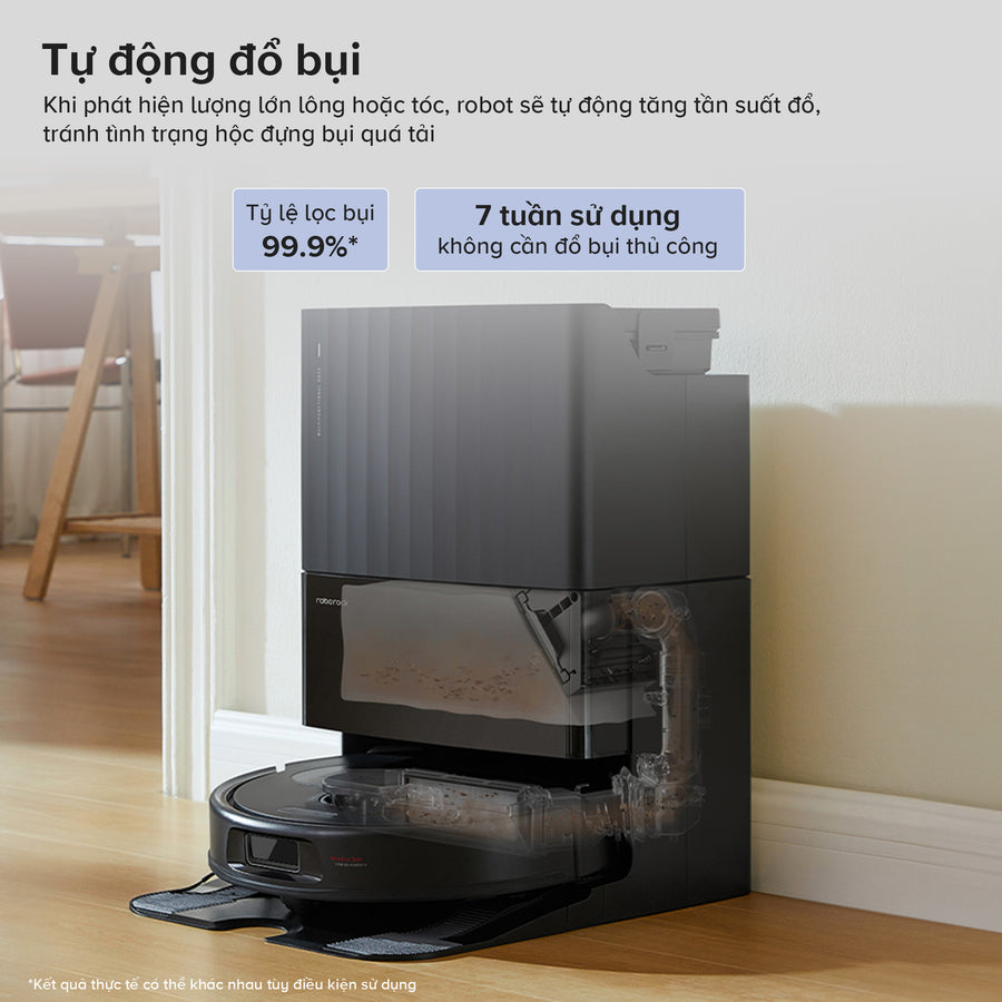 Tự động đổ bụi - Roborock Qrevo S Pro