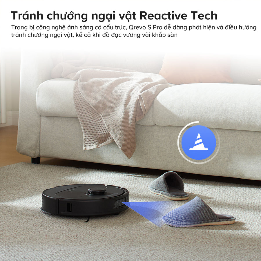Tránh chướng ngại vật Reactive Tech - Roborock Qrevo S Pro