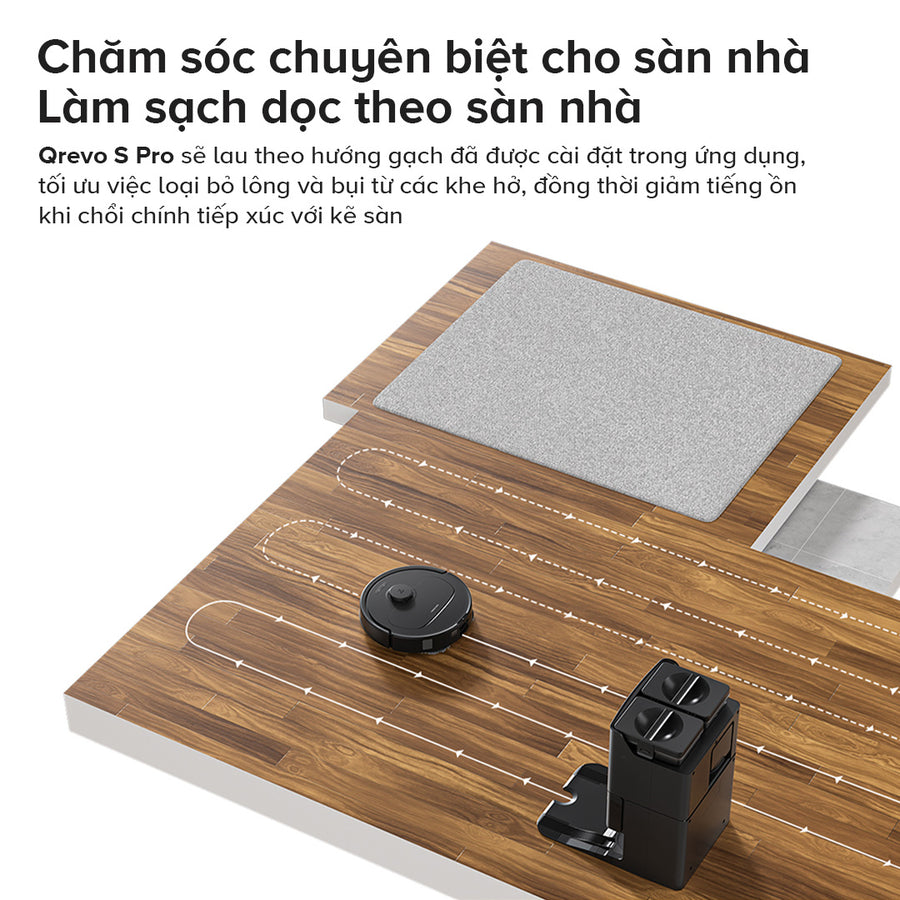 Chăm sóc chuyên biệt cho sàn nhà - Roborock Qrevo S Pro