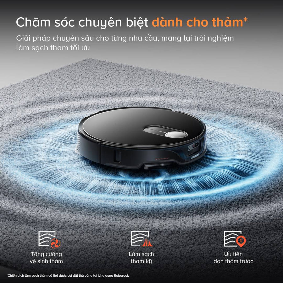 Chăm sóc chuyên biệt dành cho thảm* - Roborock Qrevo Slim
