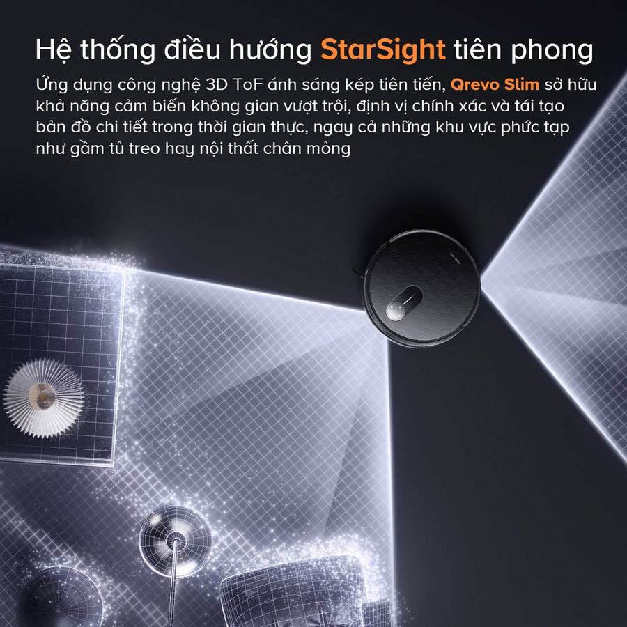 Hệ thống điều hướng StarSight tiên phong - Roborock Qrevo Slim