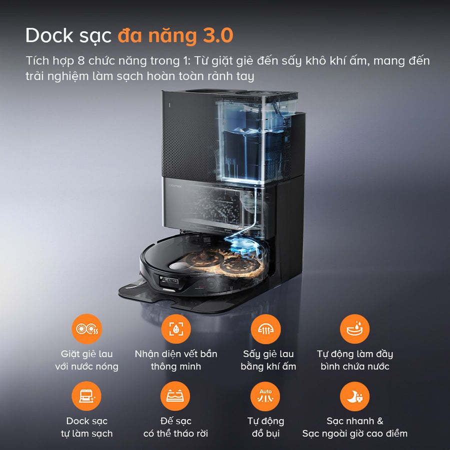 Trạm sạc đa năng 3.0 - Roborock Qrevo Slim