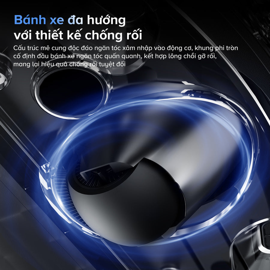 Bánh Xe Đa Hướng Với Thiết Kế Chống Rối - Roborock Saros 10