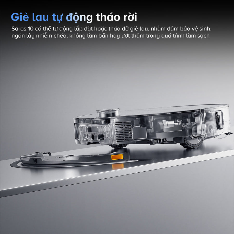 Giẻ Tự Động Tháo Rời - Roborock Saros 10
