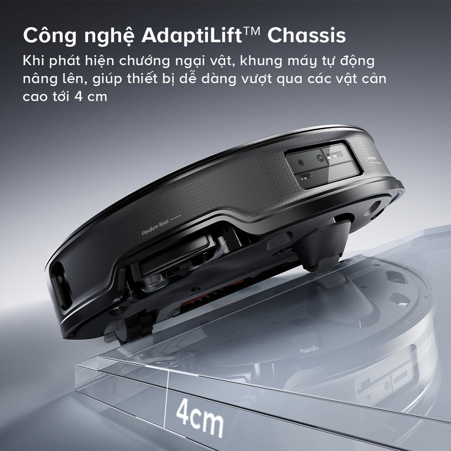 Hệ Thống Nâng Hạ Khung Gầm AdaptiLift™ - Roborock Saros 10R